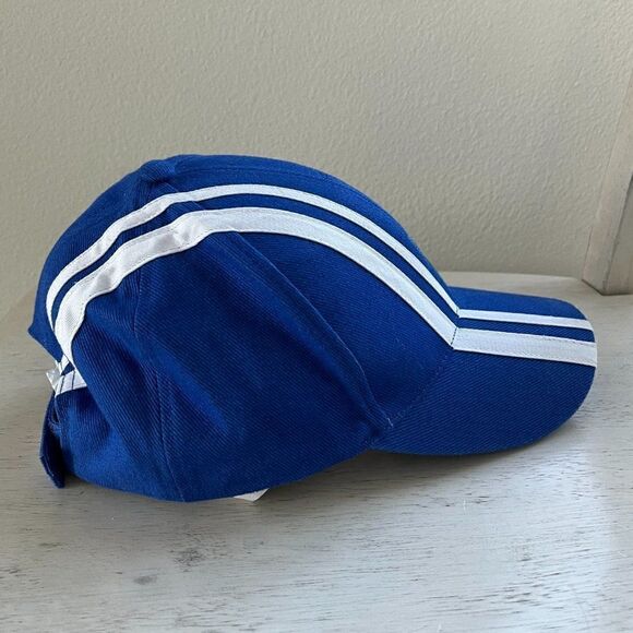 Nascar USG Racing Snapback Hat Cap Dad Men Gift Blue White Stripe - Picture 5 of 12